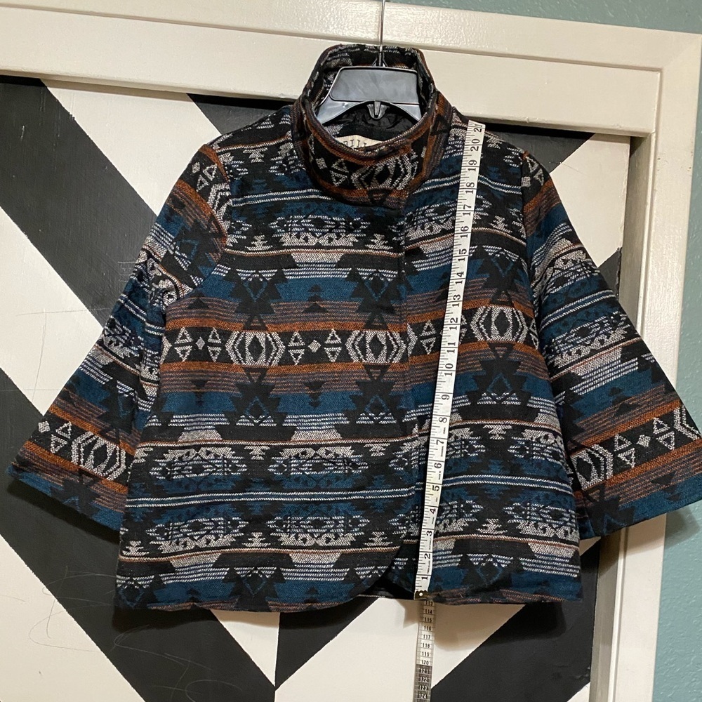 BILLABONG Multi-Color Wool Blend Blazer Jacket - Picture 3 of 13